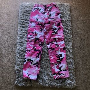 Pink Camo Cargo Pants Brand New